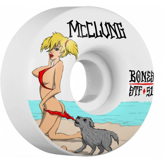 Bones STF Trevor McClung Good Boy 51mm Wheels - White (Set of 4)
