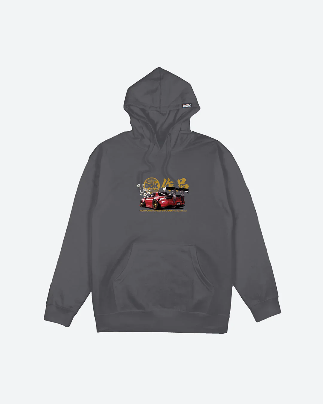 DGK Beauty And The Beast Hooded Fleece - Charcoal - Image 3