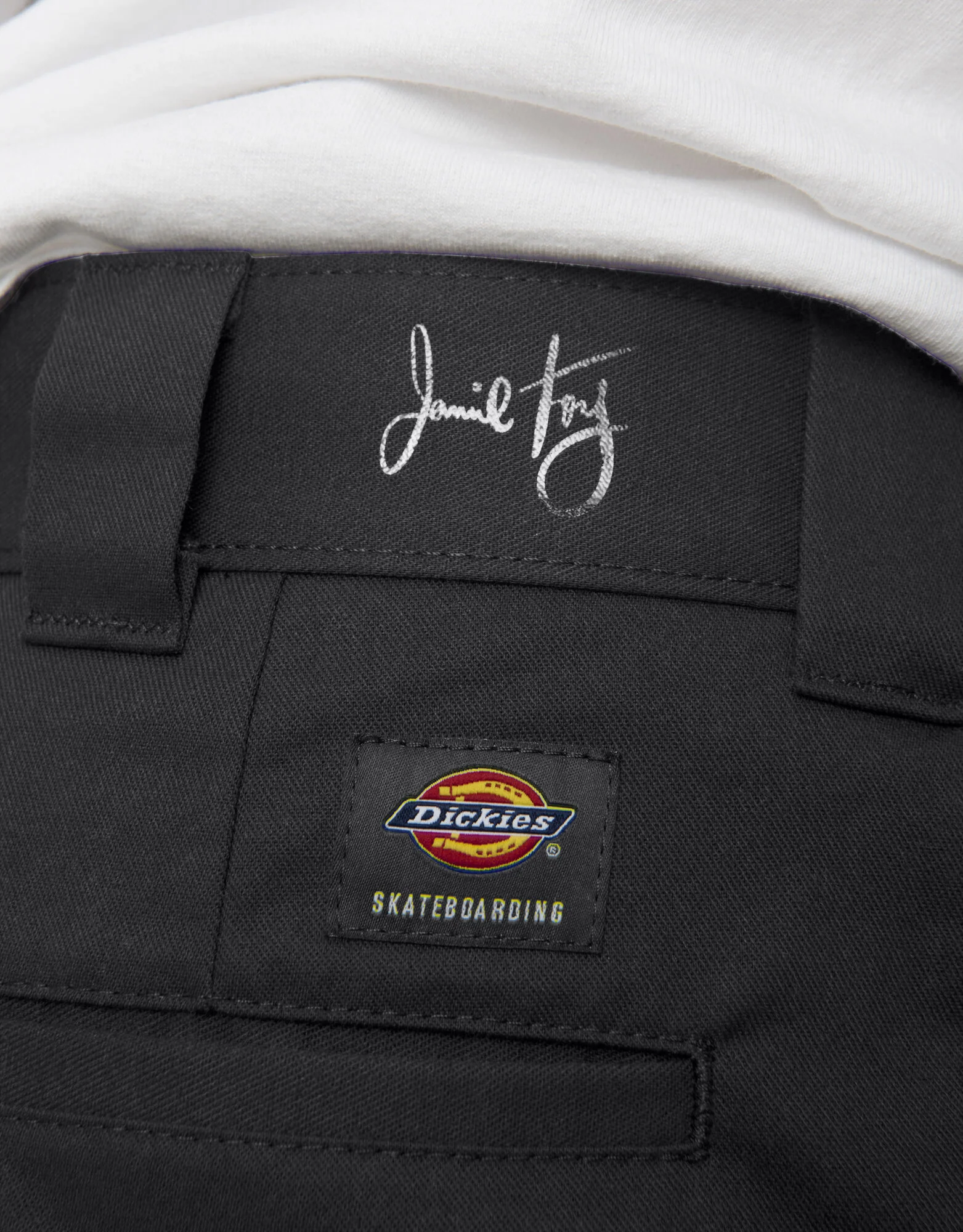 Dickies Jamie Foy Signature Loose Fit Straight Leg Pants - Black - Image 3