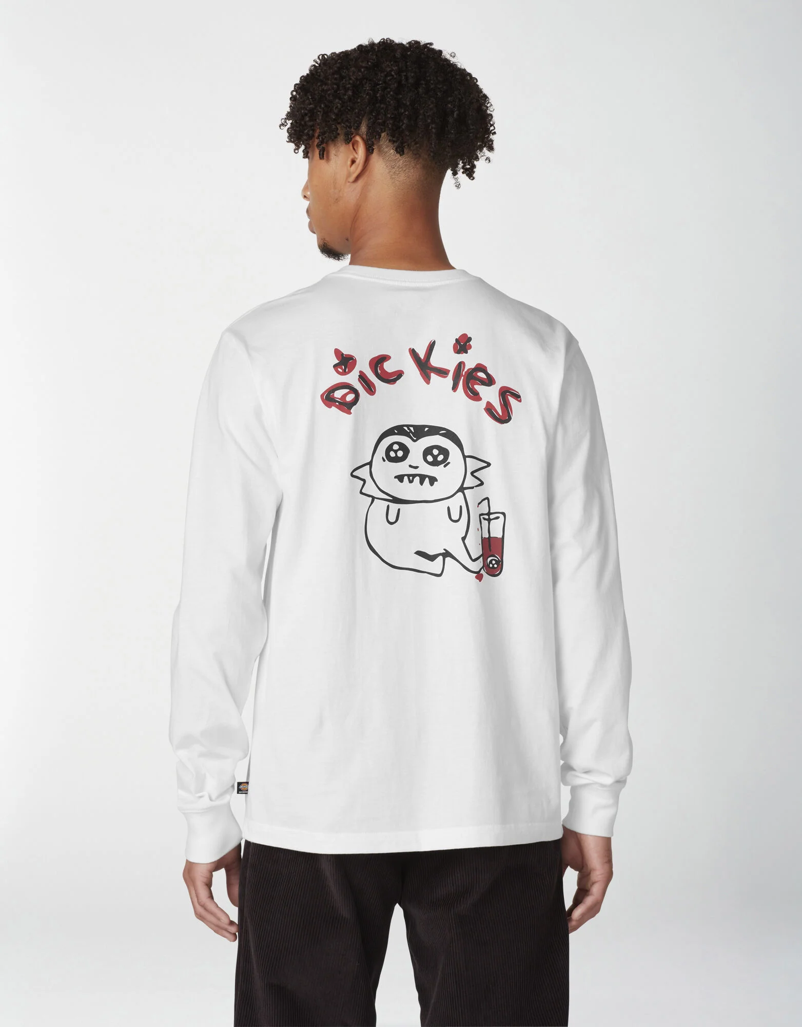 Dickies Villani Drunkula Long Sleeve T-Shirt - White - Image 2