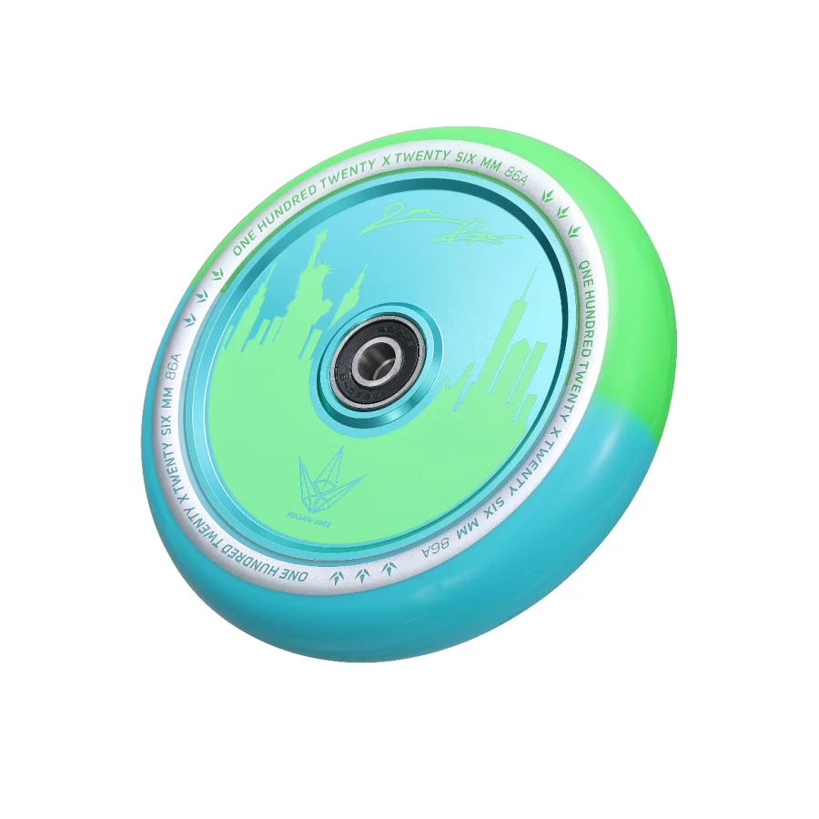 Envy Hollowcore Jon Reyes Signature Wheel 120mm - Green/Teal (Pair) - Image 2