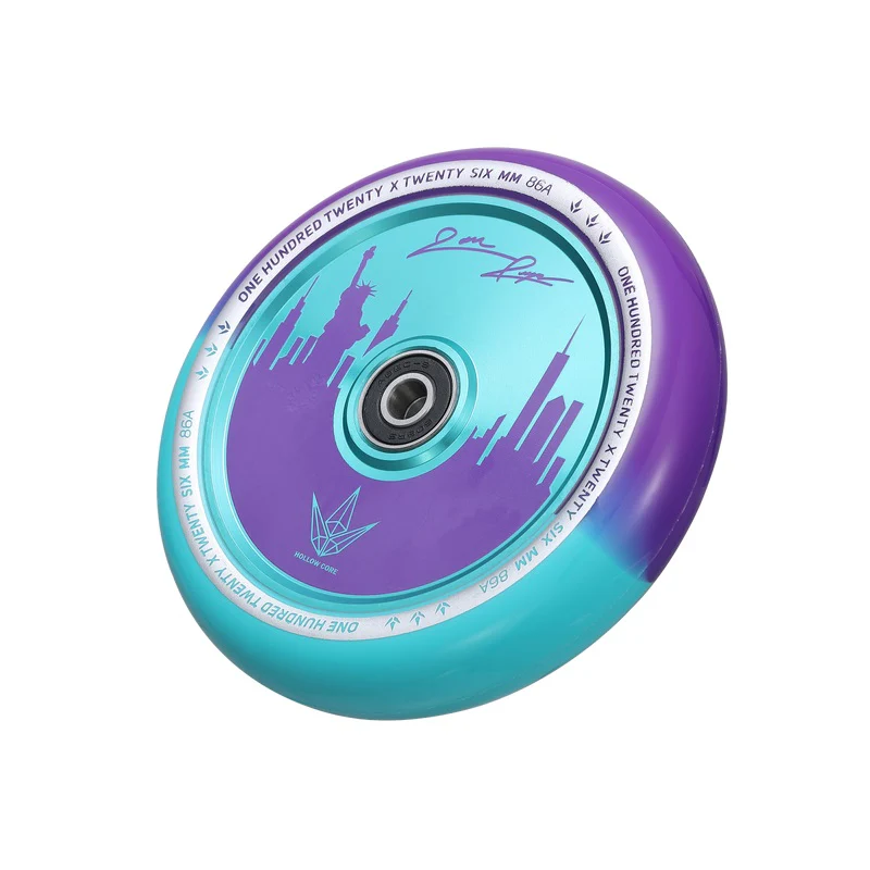 Envy Hollowcore Jon Reyes Signature Wheel 120mm - Purple/Teal (Pair) - Image 2