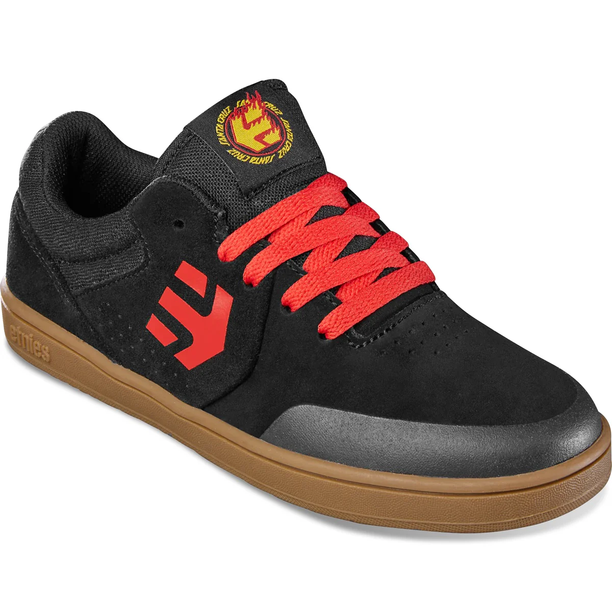 Etnies Shoes Marana x Santa Cruz Kids - Black/Red/Gum - Image 4