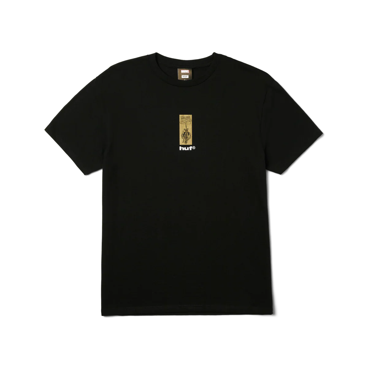 HUF x Marvel Spider-Man Arachknight Gold T-Shirt - Black - Image 2