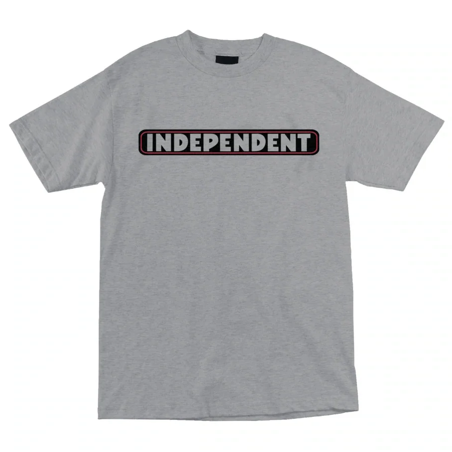 Independent Bar Logo Short Sleeve Mens T-Shirt - Hthr Grey