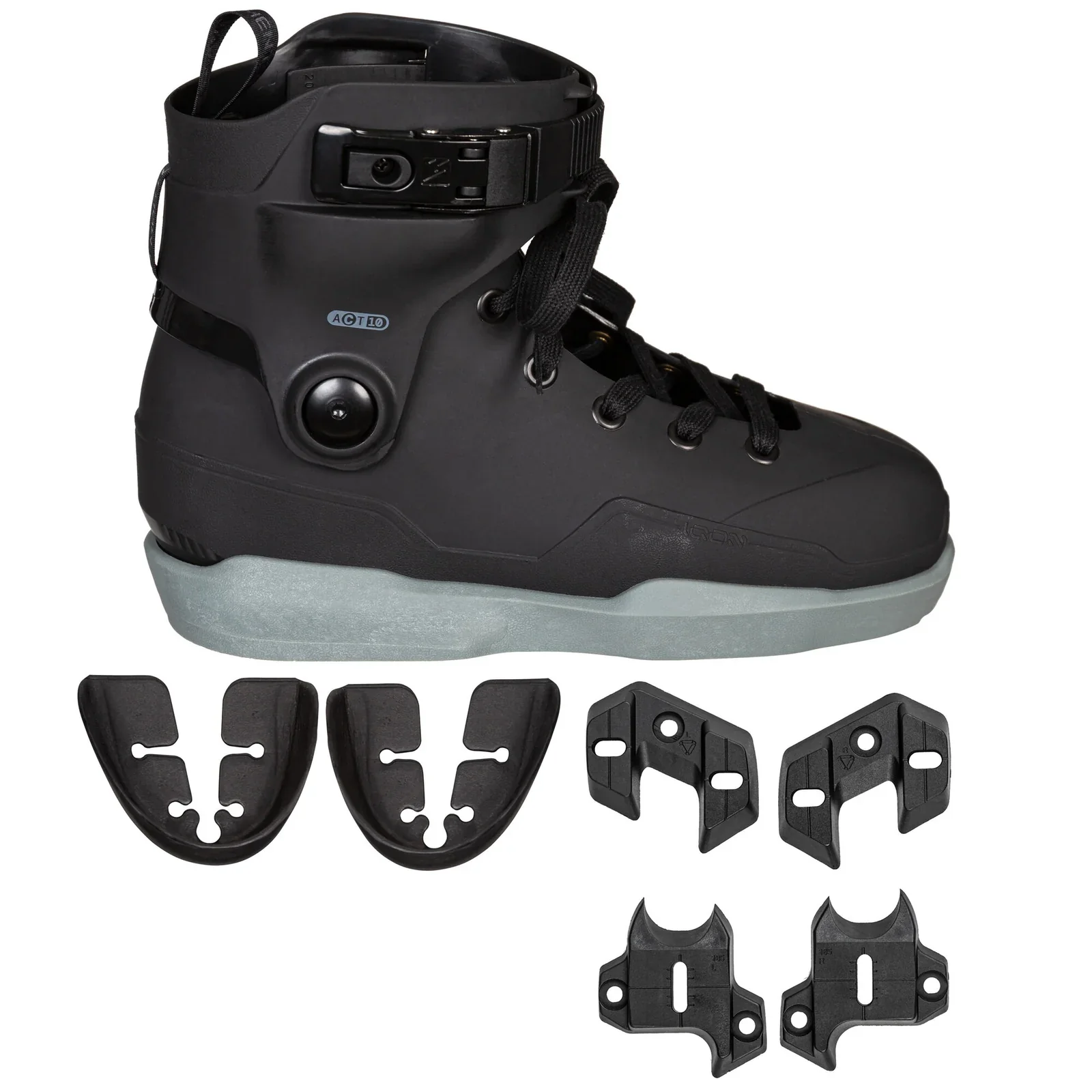 IQON ACT Interlink Skates Boot Only - Black/Grey - Image 6