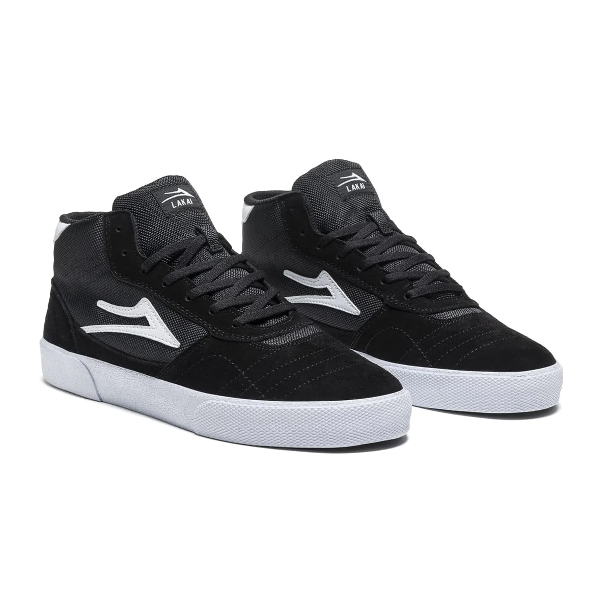 Lakai Shoes Cambridge Mid - Black/White Suede - Image 2