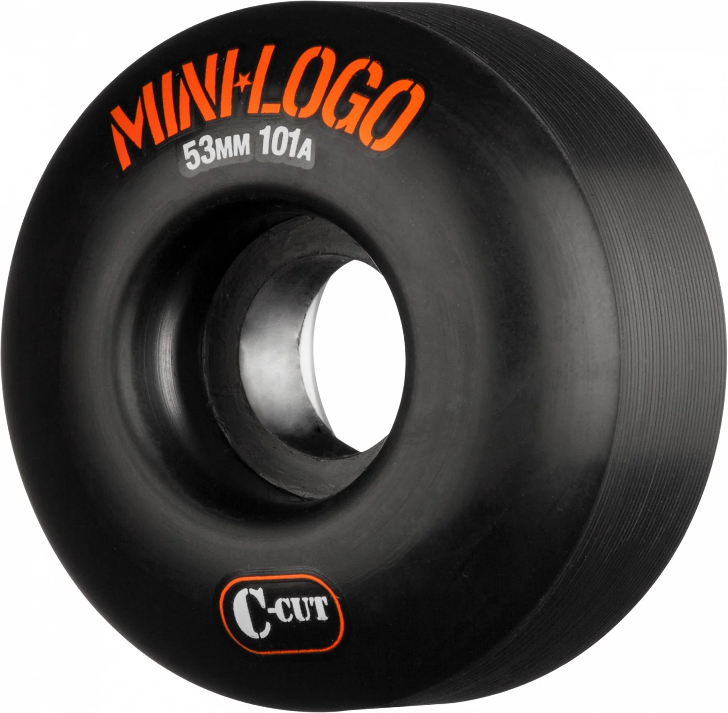 Mini Logo Wheels C-Cut 53mm 101a - Black (Set of 4)