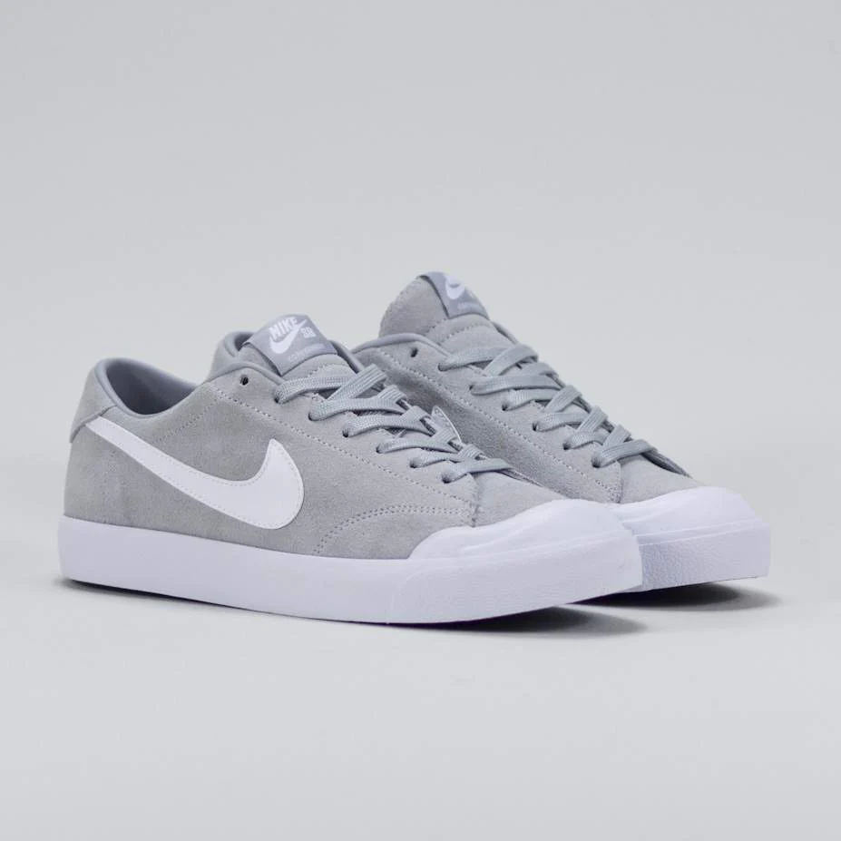 Nike Shoes SB Zoom All Court CK - Wolf Grey/White - Image 2