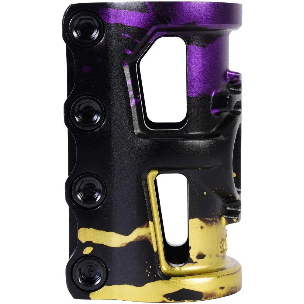 Oath Cage V2 SCS 4 Bolt Clamp - Black/Purple/Yellow - Image 3