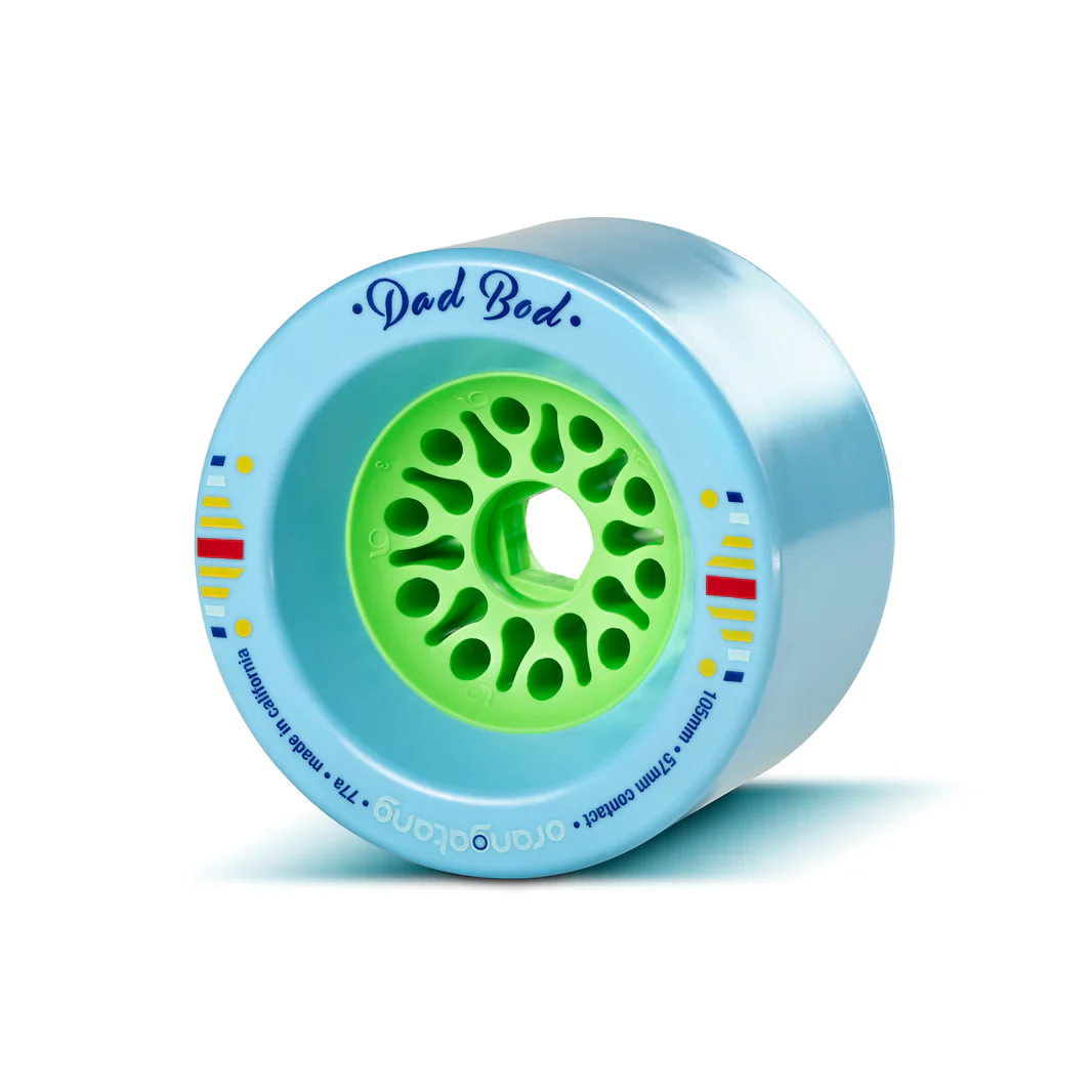 Orangatang Dad Bods 105mm 77a Longboard Wheels - Blue