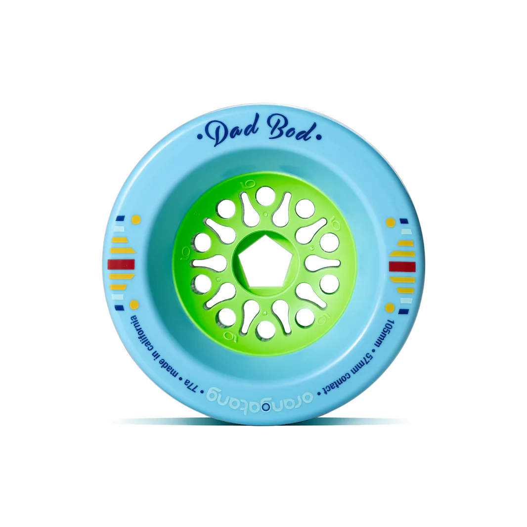 Orangatang Dad Bods 105mm 77a Longboard Wheels - Blue - Image 3