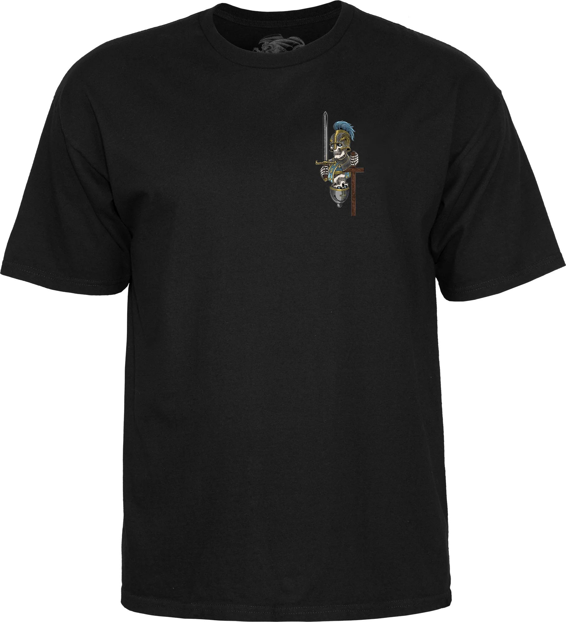 Powell Peralta Dan Corrigan Chess Skulls T-Shirt - Black - Image 2