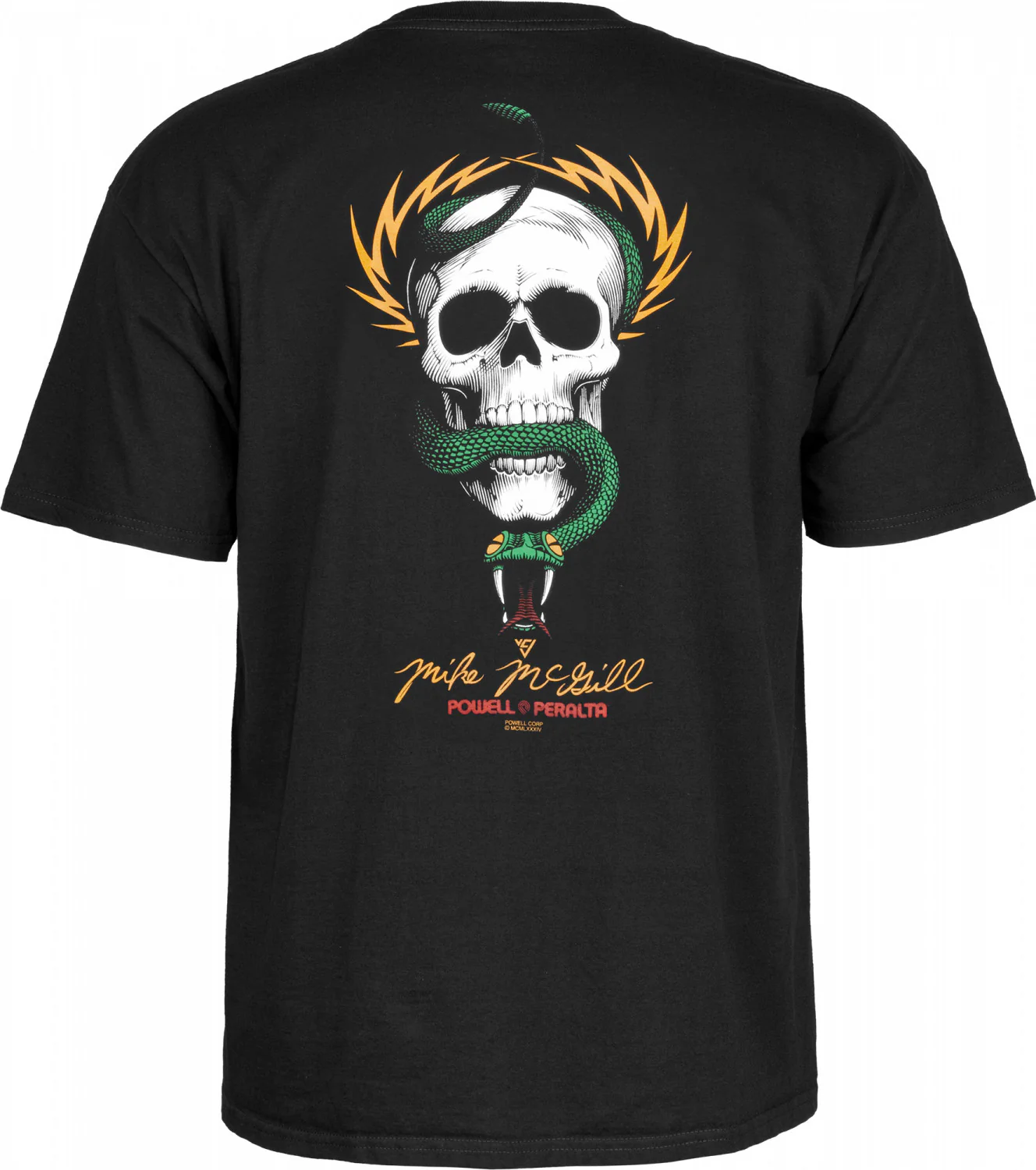 Powell Peralta Mike McGill Skull & Snake T-shirt - Black - Image 2