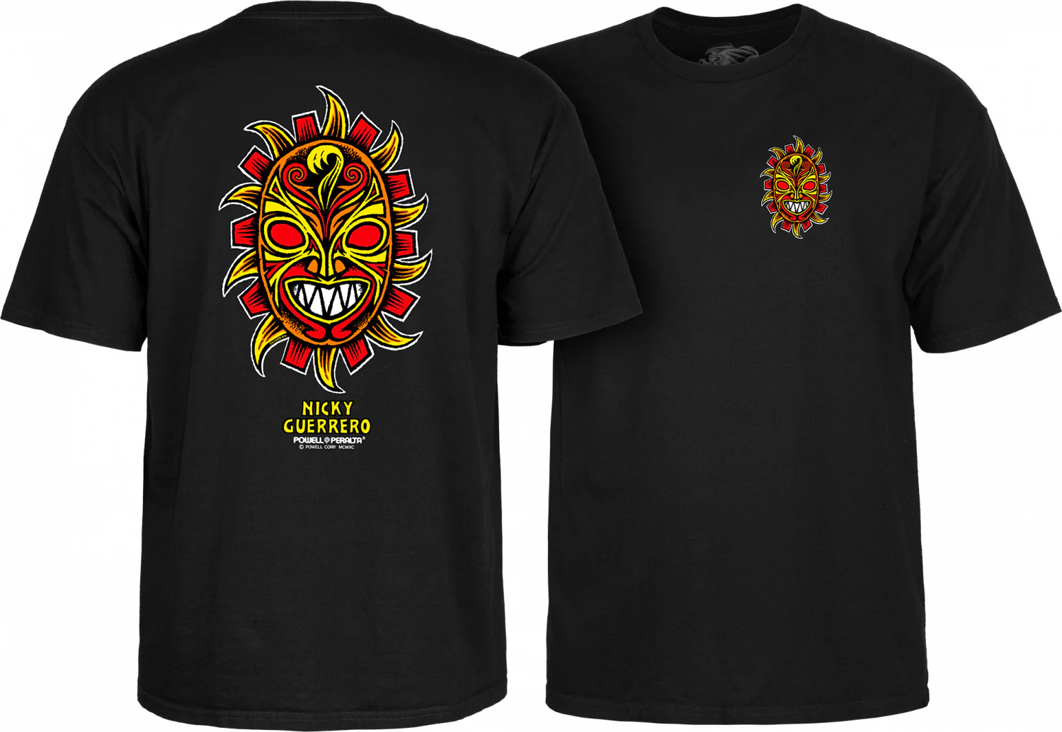 Powell Peralta Nicky Guerrero Mask T-Shirt - Black - Image 3