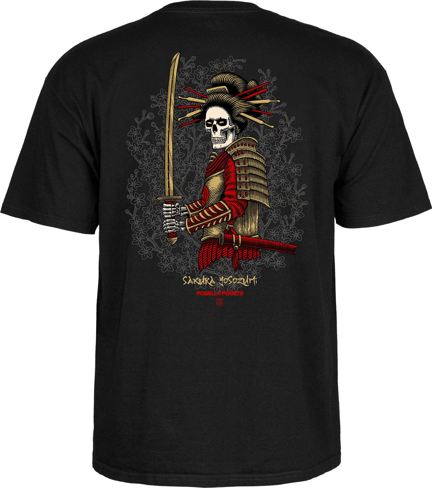 Powell Peralta Sakura Yosozumi Onna-Bugeisha T-shirt - Black - Image 3