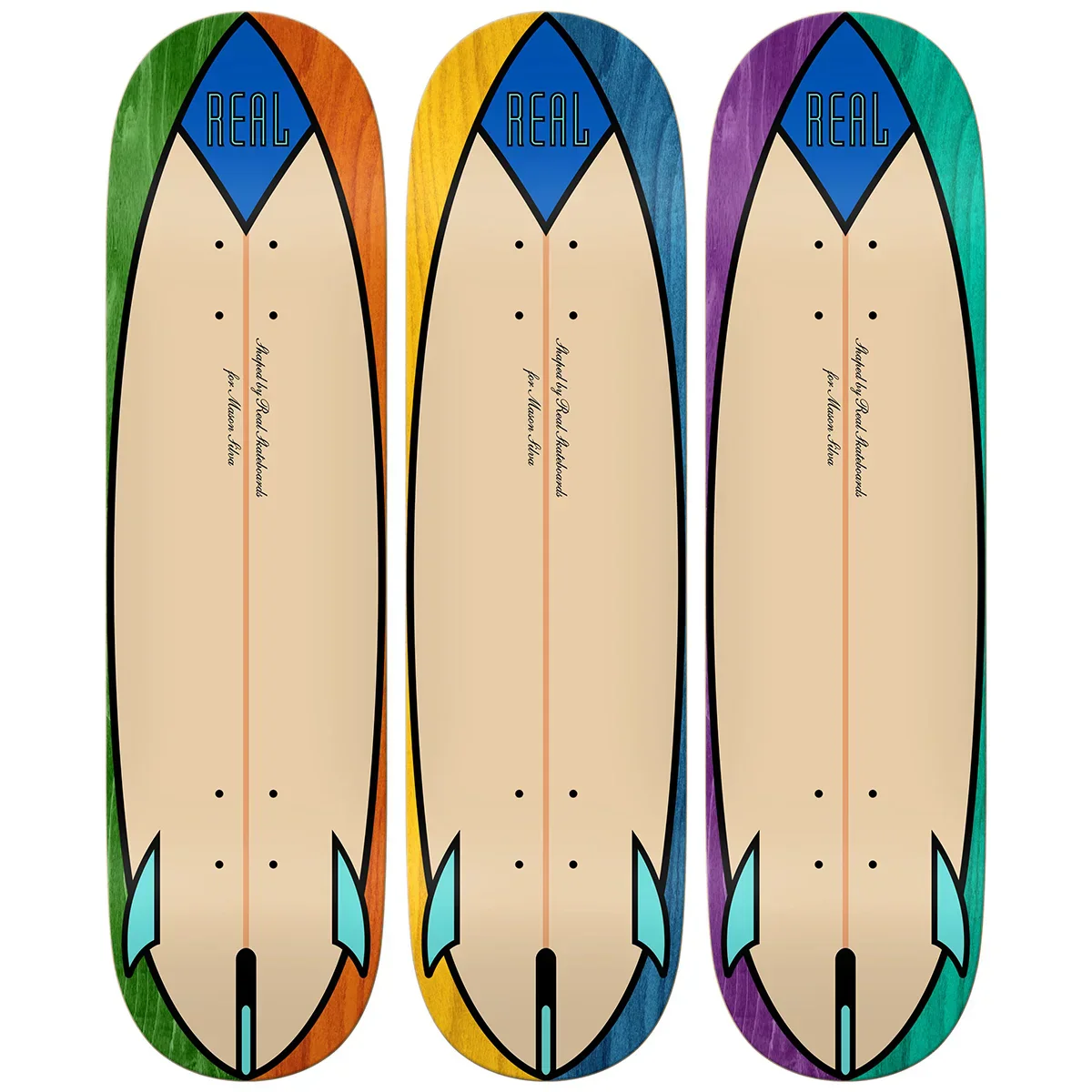 Real Silva Speed Egg Skateboard Deck - 8.28″ - Image 2