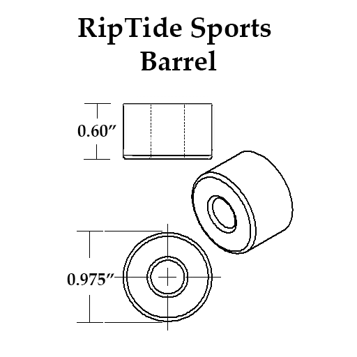 RipTide Krank Barrel Bushing 93a - Wine Red (Set) - Image 2