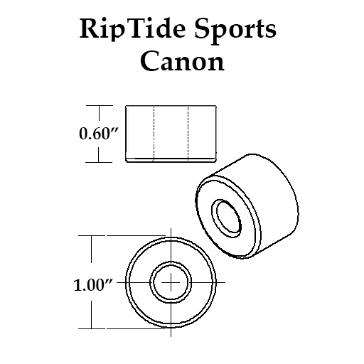 RipTide Krank Canon Bushing 93a - Wine Red (Pair) - Image 2