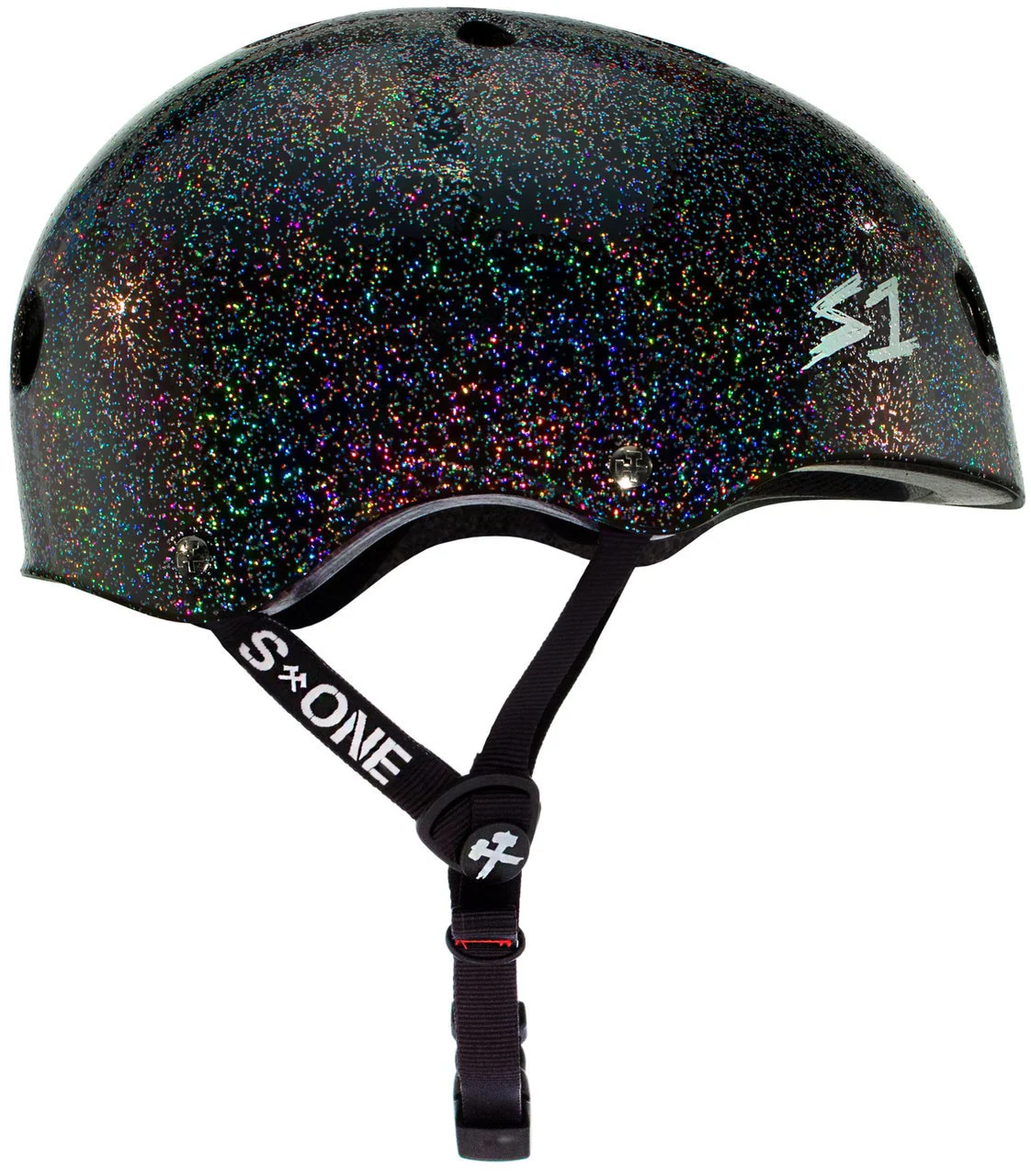 S1 Lifer Helmet - Black Gloss Glitter - Image 2