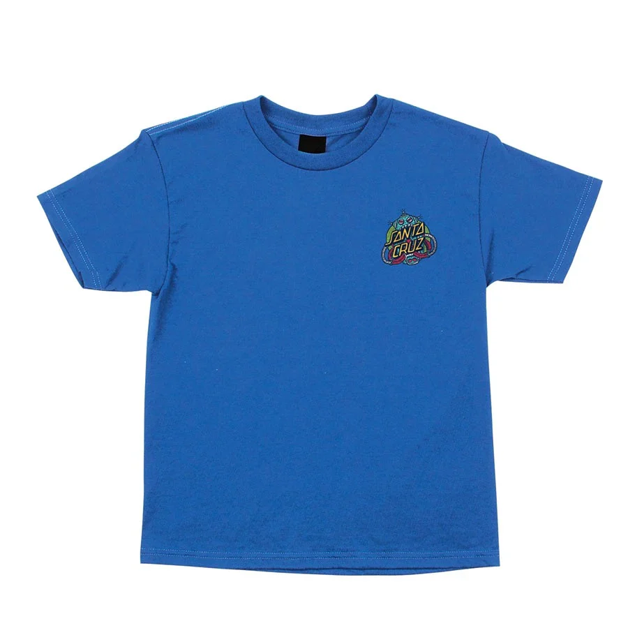 Santa Cruz Robo Dot Short Sleeve Youth T-Shirt - Royal Blue - Image 2
