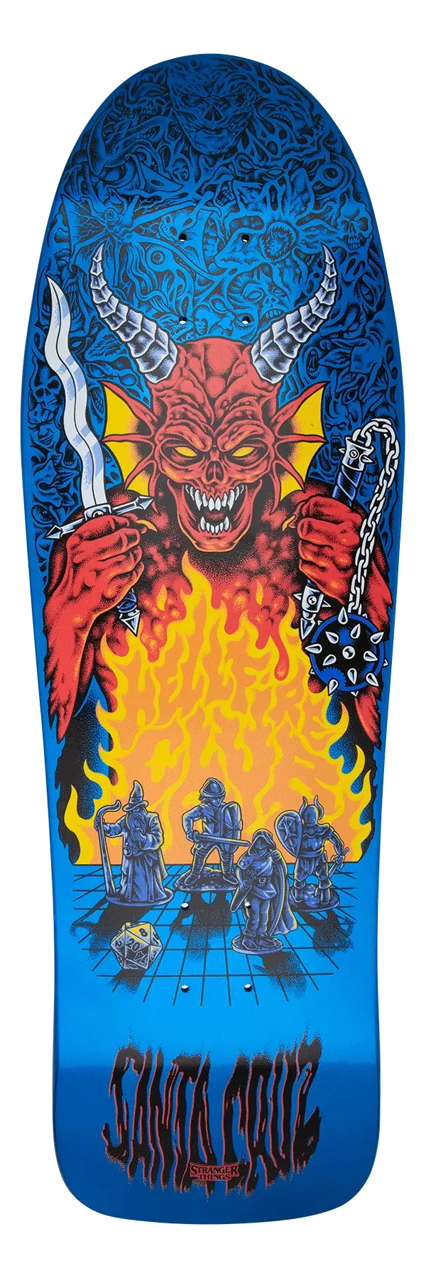 Santa Cruz x Stranger Things Knox Hellfire Pit Skateboard Deck - 10.07″