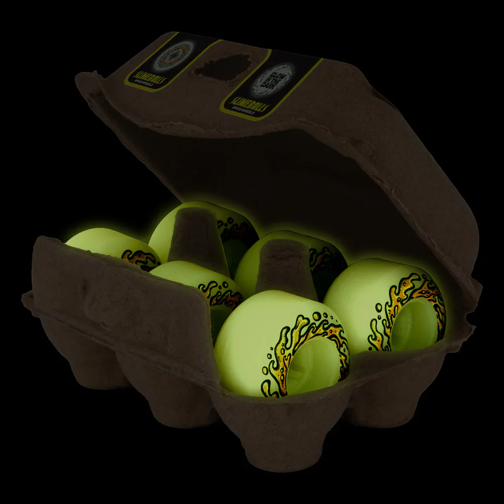Slime Balls OG Eggs Mini Chubbies Wheels 45mm 99a - Glow In The Dark (Set) - Image 2