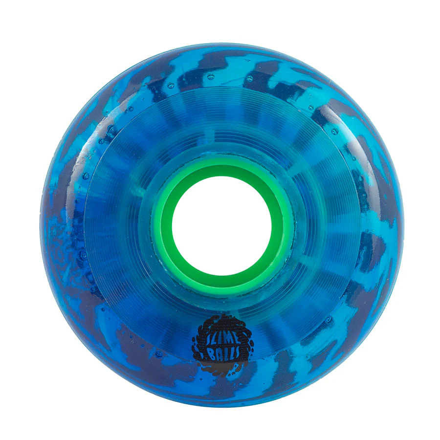 Slime Balls Swirly Wheels 65mm 78a - Trans Blue Swirl (Set of 4) - Image 2