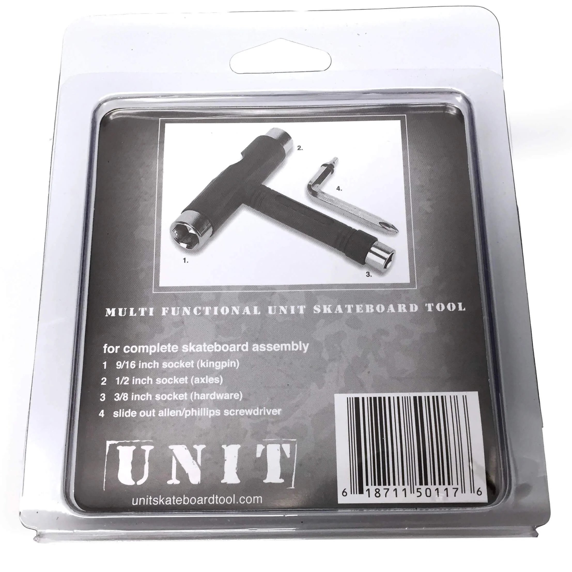 Unit Multi-Purpose Skate Tool - Red/Chrome - Image 2